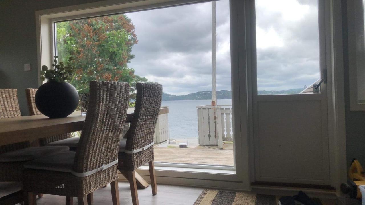 Strandhytte Kristiansand Esterno foto