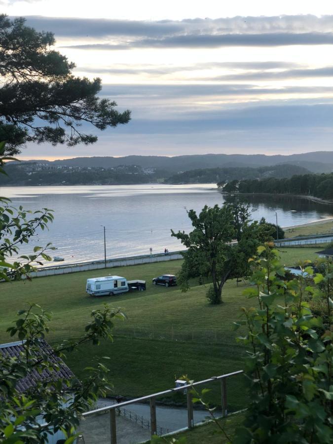 Strandhytte Kristiansand Esterno foto