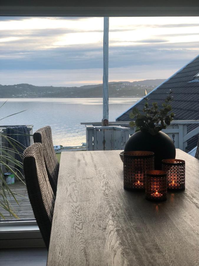Strandhytte Kristiansand Esterno foto